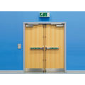 External Mahogany Solid Wood Fire Door double door for villa&commercial 90minutes fire rated wooden door